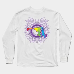 Maryland Mandala Pride Long Sleeve T-Shirt